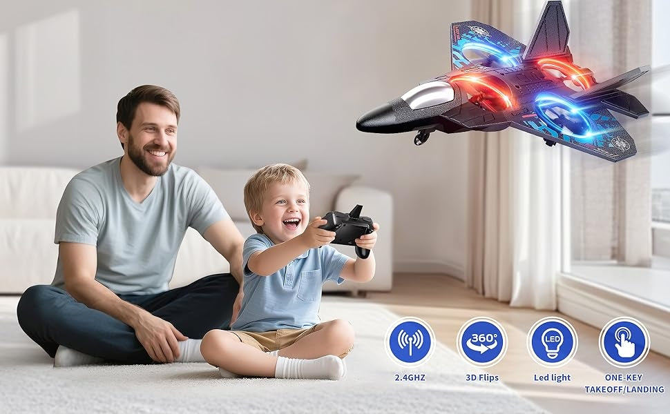 L0712 RC Plane for Kids - Remote Control Foam Jet Airplane